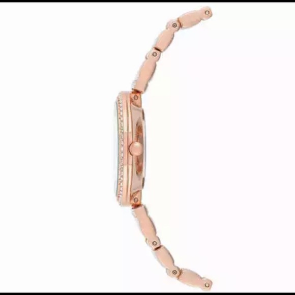 Anne Klein New York Crystal Rose Gold-Tone Watch - Picture 3 of 4